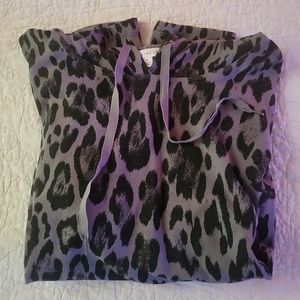 Socialite M lepord print hoodie